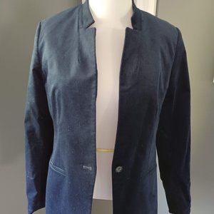 Banana Republic Navy Velvet Blazer/Jacket - size 14 EUC